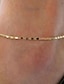cheap Anklets-Ankle Bracelet Stylish Simple Women&#039;s Body Jewelry For Daily Holiday Alloy Silver Gold 1pcs