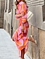 Χαμηλού Κόστους Φορέματα Μπλούζα-Γυναικεία Φόρεμα πουκαμίσα Φόρεμα ριχτό Φόρεμα με δέσιμο στα πλάγια Μακρύ φόρεμα Χειμερινό φόρεμα Καθημερινά Αργίες Πολυεστέρας Σέξι Καθημερινό Κολάρο Πουκαμίσου Με Κορδόνια Ζώνη Γραβάτα Μακρυμάνικο