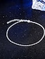 abordables bracelets de cheville-Bracelet de cheville mode simple Femme Bijoux de Corps Pour du quotidien Vacances Alliage Argent Dorée 1 PCS