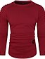 cheap Men&#039;s Clothing-Men&#039;s Hoodie Hoodies &amp; Sweatshirts Bishop Sleeve Pleated Round Neck Medium Spring &amp;  Fall Wine Red Black Green