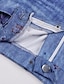 baratos Calças de mulher-Mulheres Jeans Bootcut Faux Denim Imprimir Cintura Alta Comprimento total 1 Outono &amp; inverno