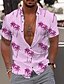 cheap Hawaiian Shirts-Men&#039;s Summer Hawaiian Shirt Shirt Print Graphic Patterned Hawaiian Aloha Coconut Tree Design Turndown Street Casual Button-Down Print Short Sleeve Tops Designer Casual Fashion Breathable Green White