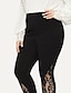 cheap Leggings-Women&#039;s Pants Trousers Black Sporty Casual Yoga Daily Holiday Vacation Micro-elastic Full Length Solid Color L XL XXL 3XL 4XL