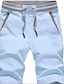 cheap Chino Shorts-Men&#039;s Chino Shorts Shorts Beach Shorts Elastic Drawstring Design Stylish Casual / Sporty Sports Outdoor Daily Cotton Blend Comfort Breathable Stripe Mid Waist White Black Gray M L XL
