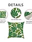 cheap Home &amp; Garden-1 Set of 5 Pcs Green Leaf Botanical Series Throw Pillow Covers Modern Decorative Throw Pillow Case Cushion Case for Room Bedroom Room Sofa Chair Car Outdoor Cushion for Sofa Couch Bed Chair Green