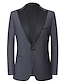 cheap Tuxedo Suits-Black Burgundy Blue Men&#039;s Performance Party Party Evening Tuxedos 3 Piece Peak Plus Size Tailored Fit Single Breasted One-button 2024