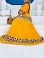 cheap Print Dresses-Women&#039;s Casual Dress Long Dress Maxi Dress Yellow Half Sleeve Floral Patchwork Fall Spring Autumn Off Shoulder Modern Weekend Slim 2023 S M L XL XXL