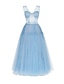 cheap Cocktail Dresses-A-Line Prom Dresses Elegant Dress Wedding Guest Prom Ankle Length Short Sleeve Off Shoulder Tulle with Pleats Pure Color 2023