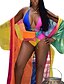 cheap Bikini Sets-Women&#039;s Swimwear Monokini 2 Piece Normal Swimsuit 2 Piece Rainbow Purple powder Red powder Bathing Suits Sexy Party Active / Vacation / New / Padded Bras