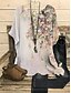 cheap Women-Women&#039;s Blouse Henley Shirt Shirt Floral Floral Animal Round Neck Print Casual Streetwear Tops Green White Pink / 3D Print