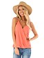 cheap Women&#039;s Tops-Women&#039;s V Neck Halter Top Shirts Sleeveless Spaghetti Strap Solid Colored Wrap Soft Comfortable Simple Basic Female Daily Summer Tank