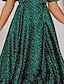 cheap Midi Dresses-Women&#039;s A Line Dress Midi Dress Green Short Sleeve Polka Dot Ruched Print Spring Summer V Neck Stylish Elegant Formal 2022 S M L XL XXL