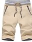 cheap Chino Shorts-Men&#039;s Chino Shorts Shorts Beach Shorts Elastic Drawstring Design Stylish Casual / Sporty Sports Outdoor Daily Cotton Blend Comfort Breathable Stripe Mid Waist White Black Gray M L XL