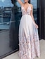 cheap Prom Dresses-A-Line Evening Gown Party Dress Floral Dress Homecoming Wedding Guest Floor Length Short Sleeve V Neck Tulle with Draping Appliques 2024