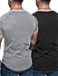 abordables T-shirts décontractés pour hommes-hommes 2 pack muscle chemise musculation gym entraînement chemise à manches courtes tee