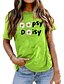 cheap Women&#039;s T-shirts-Women&#039;s T shirt Basic Print Flower / Floral Basic Round Neck T-shirt Sleeve Standard Summer pea green White Blue Pink Dark Pink