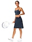 Χαμηλού Κόστους Γυναικεία ρούχα γκολφ-Γυναικεία Φούστα τένις Φούστα γκολφ Γιόγκα φούστα Πλαϊνές τσέπες 2 σε 1 Αντιηλιακή Προστασία Έλεγχος κοιλιάς Αντίστροφη καρότσα Ψηλή Μέση Γιόγκα Καταλληλότητα Γυμναστήριο προπόνηση