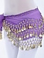 cheap Belly Dancewear-Belly Dance Hip Scarf Coin Sequin Women&#039;s Training Chiffon / Ballroom Gold Coin Belt