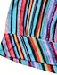cheap Tankinis-Women&#039;s Swimwear Tankini 2 Piece Plus Size Swimsuit Open Back Printing for Big Busts Striped Blue Tube Top Strapless Bathing Suits Sports Casual Vacation / Sexy / Modern / Spa / New / Padded Bras
