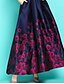 cheap Maxi Dresses-Women&#039;s A Line Dress Maxi long Dress Black Half Sleeve Floral Print Print Spring Summer V Neck Stylish Elegant 2022 S M L XL XXL 3XL