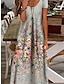 cheap Print Dresses-Women&#039;s Casual Dress Shift Dress Floral Print V Neck Maxi long Dress Elegant Daily Short Sleeve Summer Spring