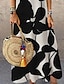 Χαμηλού Κόστους Print Φορέματα-γυναικείο φόρεμα shift μακρύ φόρεμα μάξι φόρεμα μαύρο αμάνικο φλοράλ στάμπα άνοιξη καλοκαίρι crew λαιμόκοψη 2023 s m l xl xxl 3xl