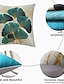 cheap Home &amp; Garden-Set of 4 Throw Pillow Cases Open Branches and Loose Leaves Faux Linen Square Decorative Throw Pillow Cases Sofa Cushion Covers Outdoor Cushion for Sofa Couch Bed Chair Golden