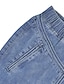 cheap Maxi Skirts-Women&#039;s Denim Skirt Maxi Blue Gray Skirts Pocket Fashion Office / Career Casual Daily S M L