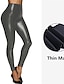 halpa Leggingsit-ebay toivoo uudet moniväriset nahkahousut naisten korkeavyötäröiset nahkahousut leggingsit naisten nelipuoliset joustavat lantionkorotukset seksikkäät naisten housut