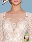 cheap Mother of Bride Dresses with Jacket-Two Piece Sheath Champagne Mother of the Bride Dress Formal Wedding Guest Church Elegant Jewel Neck Knee Length Chiffon Lace 3/4 Length Sleeve Wrap Included Jacket Dresses with Beading Appliques 2024