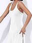 hesapli Günlük Elbiseler-Kadın&#039;s Spor Elbise Kayma Elbise Kısa elbise Beyaz Siyah Havuz Mor YAKUT Koyu Mavi Kolsuz Saf Renk Arkasız Bahar Yaz U Yaka Günlük İnce 2022 XS S M L XL
