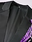 お買い得  ブレザー＆ジャケット-メンズスパンコールブレザー 70 年代ディスコグリッターパーティーブレザーマルディグラ衣装用レギュラーフィットブレザーレッドブルー 2024