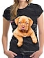 お買い得  女の子の 3d T シャツ-女の子 3D 動物 猫 犬 Tシャツ 半袖 3Dプリント 夏 春 活発的 ファッション かわいいスタイル ポリエステル 子供 3〜12年 アウトドア 日常 レギュラー