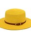 Χαμηλού Κόστους Ψάθινο Καπέλο-Γυναικεία Καπέλο Ψάθινο καπέλο Καπέλο ηλίου Μαύρο Ανθισμένο Ροζ Κίτρινο ΕΞΩΤΕΡΙΚΟΥ ΧΩΡΟΥ Δρόμος Καθημερινά Αγνό Χρώμα Μονόχρωμες Φορητό Άνεση Αναπνέει