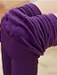abordables Leggings-Leggings forrados de lana para mujer, leggings cálidos de invierno de longitud completa, elásticos, cintura media, moda diaria, negro, rojo, talla única para otoño&amp;amp; invierno