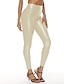economico Leggings-ebay desiderano nuovi pantaloni in pelle multicolore da donna pantaloni in pelle a vita alta leggings donna pantaloni elastici a quattro lati con sollevamento dell&#039;anca da donna sexy