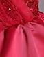 voordelige Jurken-kinderen peuter meisjes jurk pailletten skater jurk speciale gelegenheid prestaties pailletten mesh rood knielange mouwloze prinses zoete jurken lente zomer slank 1-5 jaar