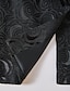 Недорогие Блейзер и куртка-Мужской деловой пиджак для вечеринок, стандартная посадка, растения, черный, белый, красный, темно-синий, 2024