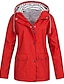 cheap Casual Jackets-Women&#039;s Rain Jacket Fall Waterproof Outdoor Hiking Coat Zipper Windproof Hoodie Jacket Winter  Warm