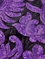 tanie Garnitury smokingowe-fioletowe męskie wieczorowe balowe dyskoteka świecące cekinowe smokingi dwuczęściowe kwiatowy szalowy kołnierzyk dopasowany krój jednorzędowy zapinany na jeden guzik 2024