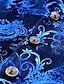 billiga Kostymer-silverröd kungsblå herrfestbaldräkter mönstrade 3-delade gnistrande skräddarsydda passform enkelknäppta tvåknappar 2024