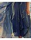 cheap Midi Dresses-Women&#039;s A Line Dress Midi Dress Dark Blue Sleeveless Print Color Block Cold Shoulder Spring Summer One Shoulder Stylish Elegant 2022 S M L XL XXL 3XL