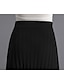 cheap Maxi Skirts-Women&#039;s Skirt Swing Work Skirts Long Skirt Maxi Acrylic Black Brown Khaki Beige Skirts Fall &amp; Winter Pleated Crochet Without Lining Streetwear Office / Career Casual Daily One-Size