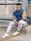 cheap Tank Tops-Men&#039;s T shirt Tee Moisture Wicking Shirts Plain Crew Neck Casual Holiday Short Sleeve Clothing Apparel Sports Fashion Lightweight Muscle