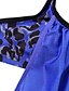 cheap Tankinis-Women&#039;s Swimwear Tankini 2 Piece Normal Swimsuit Ruched 2 Piece Modest Swimwear Open Back Printing Leopard Ombre Leopard Print Black Royal Blue Blue Purple Padded Strap Bathing Suits New Vacation