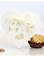 cheap Wedding Candy Boxes-Wedding Heart Gift Boxes Non-woven Paper Ribbons 100pcs
