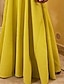 cheap Two Piece Dresses-Women&#039;s Dress Set Maxi long Dress Yellow Short Sleeve Pure Color Ruffle Pocket Spring Summer Crew Neck Party Stylish Elegant Party 2022 S M L XL
