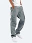 cheap Cargo Pants-Men&#039;s Joggers Cargo Pants Trousers Drawstring Elastic Waist Multiple Pockets Fashion Streetwear Classic Style Casual Daily Comfort Breathable Soft Solid Color Green Black Gray S M L