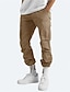 cheap Cargo Pants-Men&#039;s Joggers Cargo Pants Trousers Drawstring Elastic Waist Multiple Pockets Fashion Streetwear Classic Style Casual Daily Comfort Breathable Soft Solid Color Green Black Gray S M L