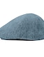 cheap Men&#039;s Hats-Men&#039;s Hats Flat Cap Black Blue Orange Khaki Beige Coffee Gray Pure Color Casual Outdoor Street Style